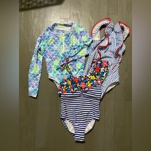 EVERYTHING MUST GO!!! 
3T GIRLS one-piece swimsuit trio.